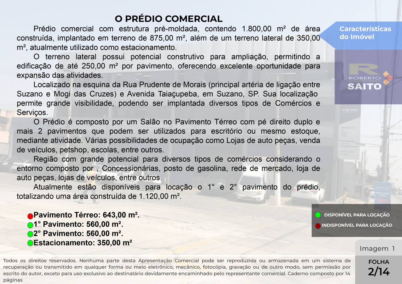 Apresentação — Prédio comercial de 1.800,00 m² em frente à Rua Prudente de Morais — imagem 2
