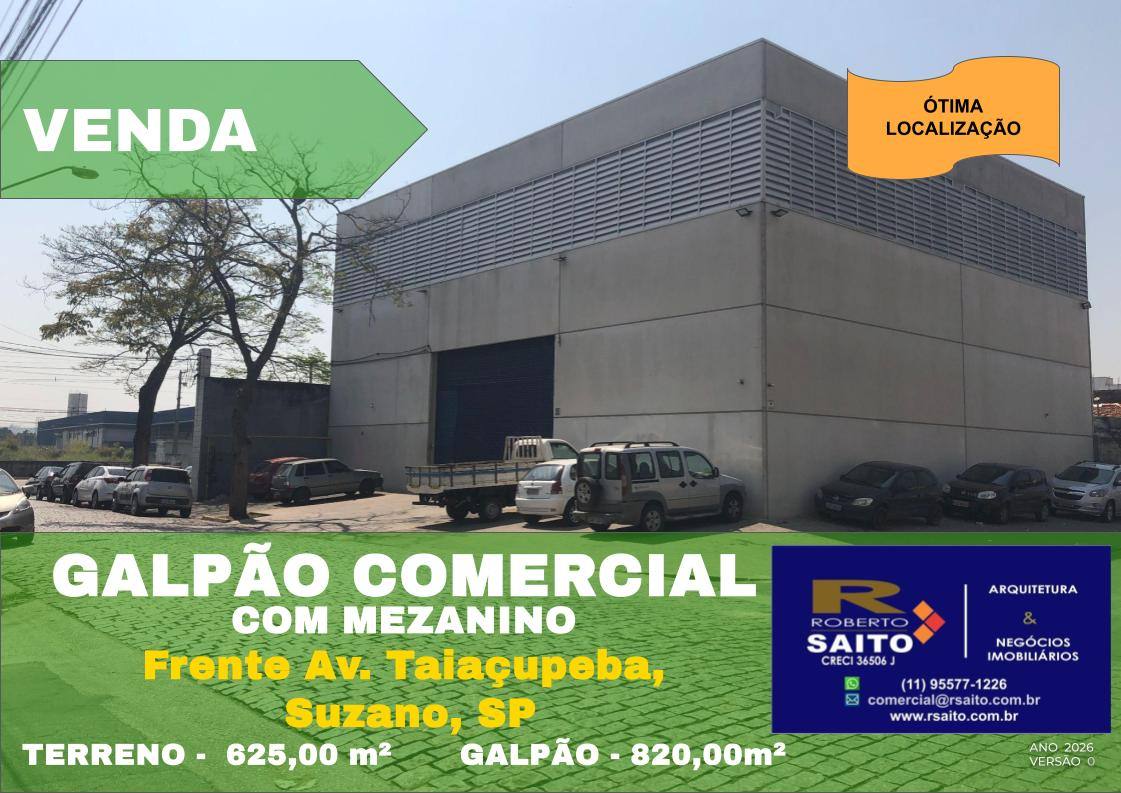 Prédio comercial de 820,00 m² em frente à Avenida Taiacupeba