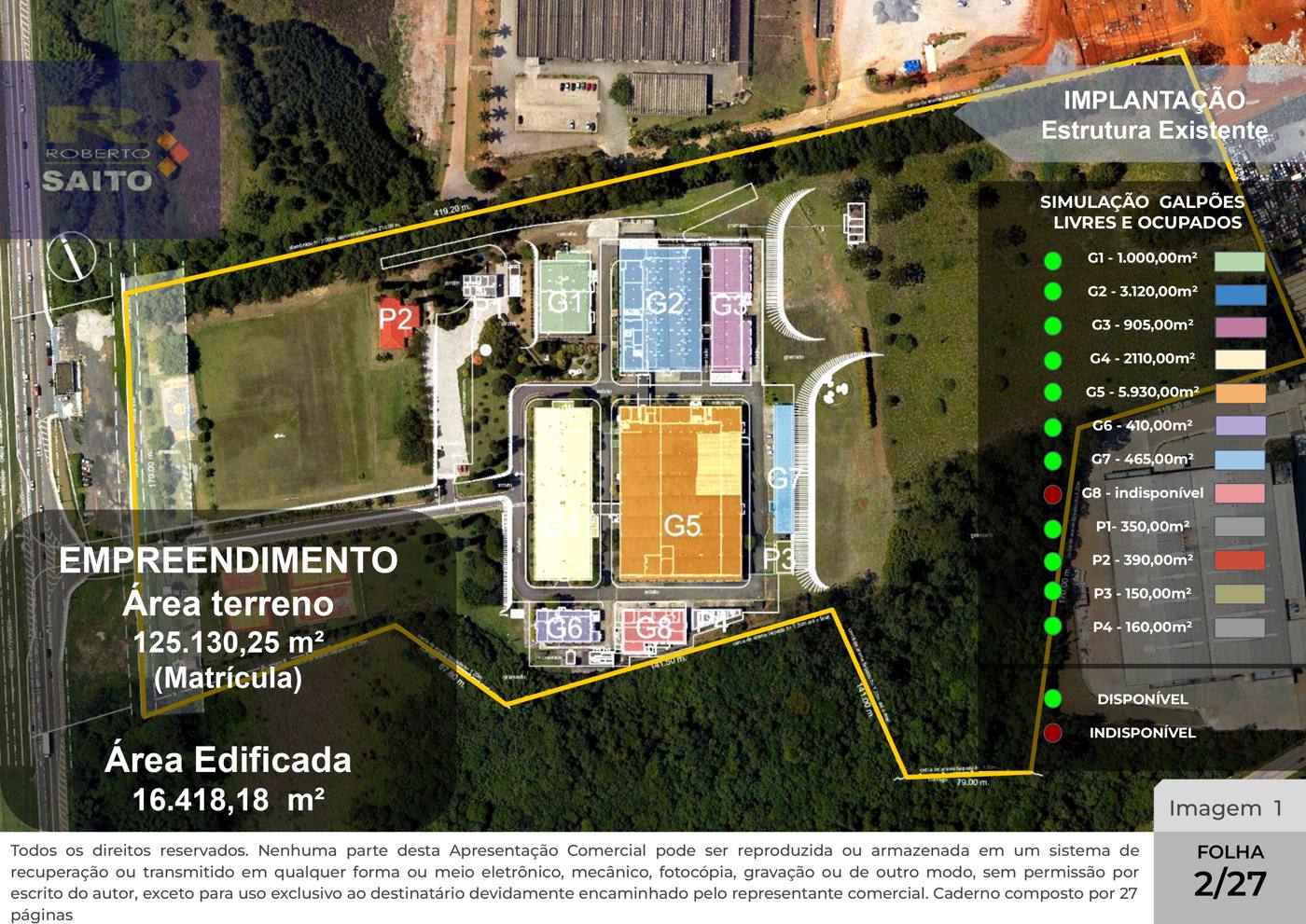Apresentação — Complexo industrial de 16.418,18 m² em área de 120.651,00 m² — imagem 2