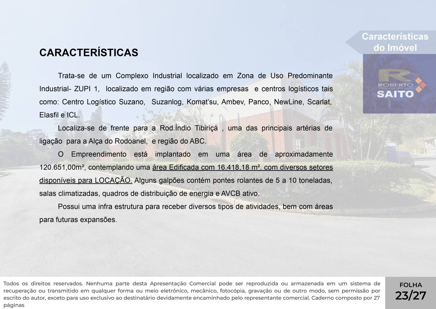 Apresentação — Complexo industrial de 16.418,18 m² em área de 120.651,00 m² — imagem 23