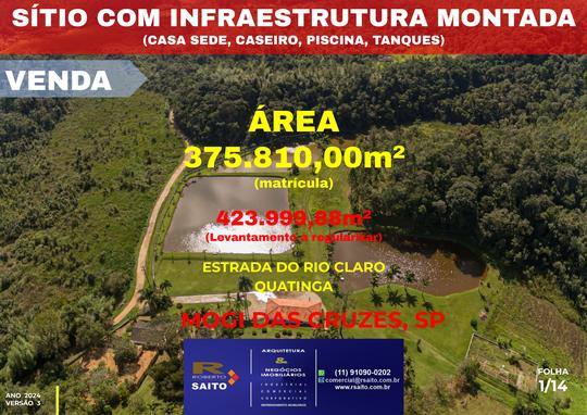 Chácara com infraestrutura em área de 375.810,00 m²