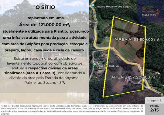 Apresentação — Área de 121.000,00 m² em Zona de Preservação Ambiental — imagem 2