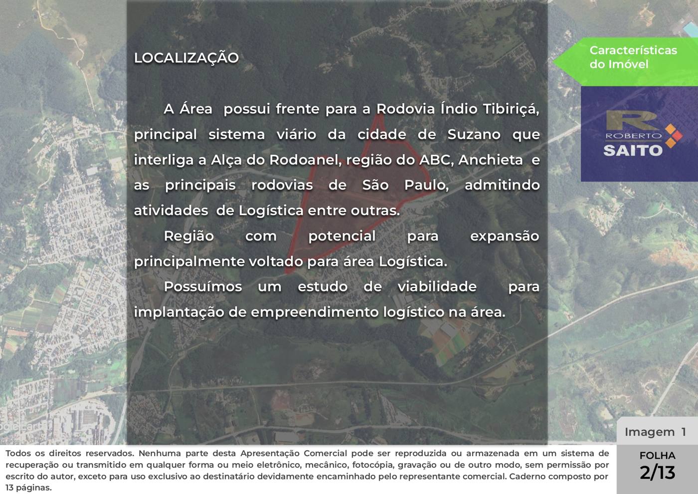Apresentação — Área de 399.249,23 m² com frente para a Rodovia Índio Tibiriçá — imagem 2