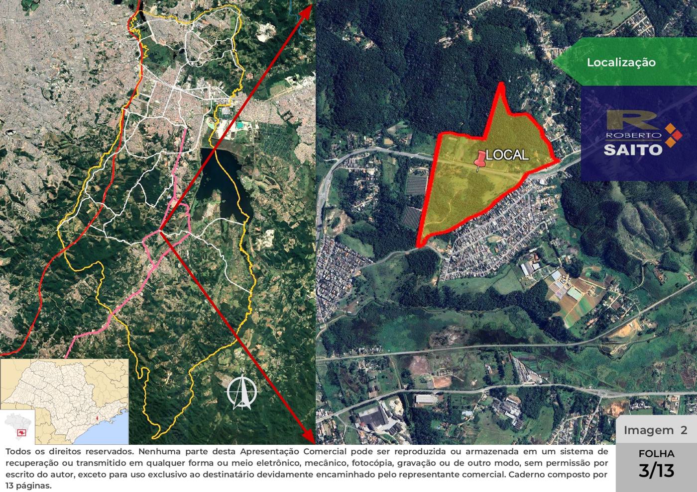 Apresentação — Área de 399.249,23 m² com frente para a Rodovia Índio Tibiriçá — imagem 3