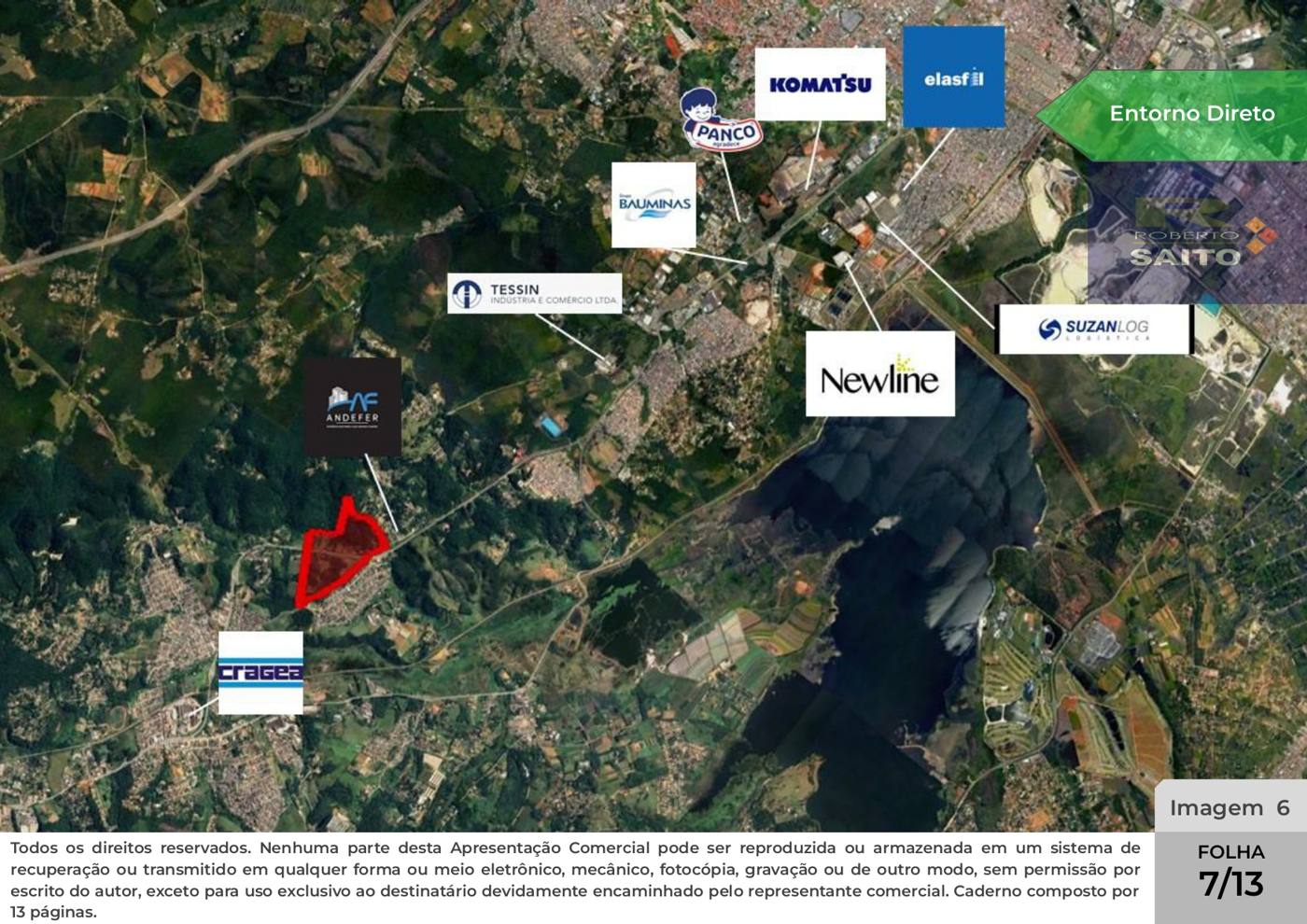 Apresentação — Área de 399.249,23 m² com frente para a Rodovia Índio Tibiriçá — imagem 7