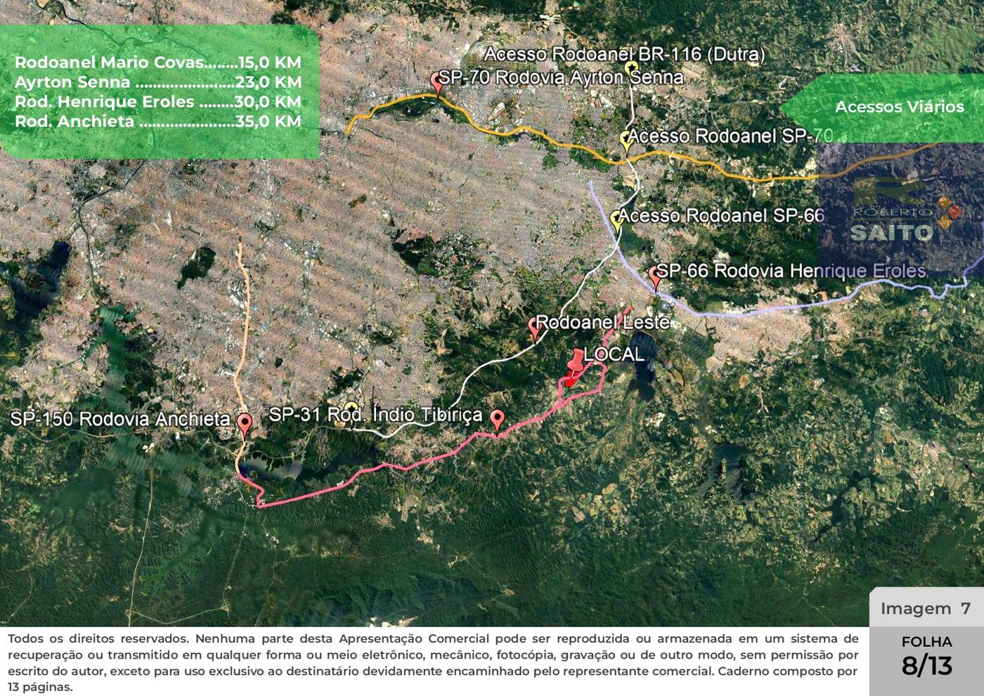Apresentação — Área de 399.249,23 m² com frente para a Rodovia Índio Tibiriçá — imagem 8