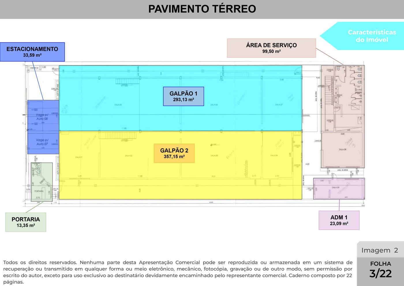 Apresentação — Galpão de 992,21 m² com salas e mezanino — imagem 3